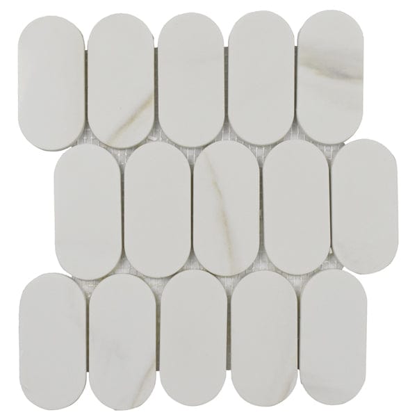 Calacatta marble kitchen wall tile