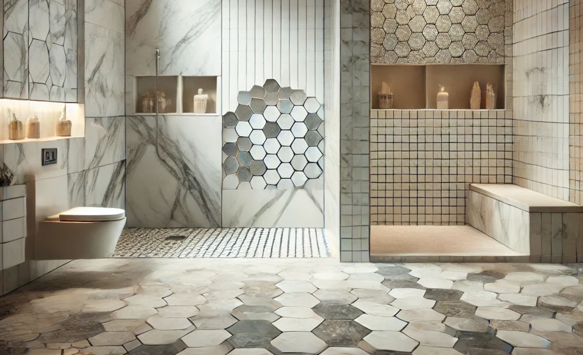 bathroom tile buying guide for size and finishes
