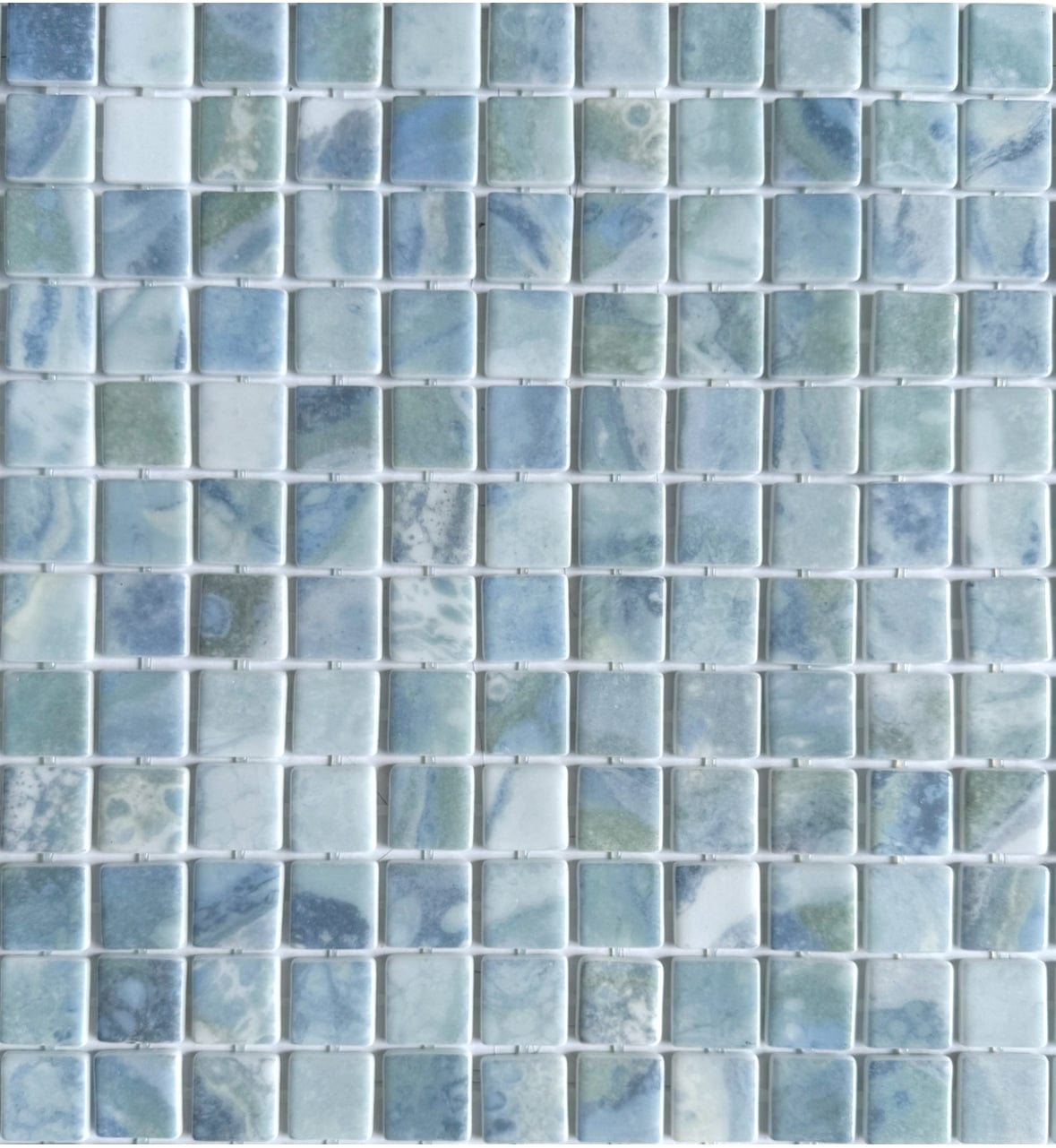 Elba 1x1 Glass Pool Tile