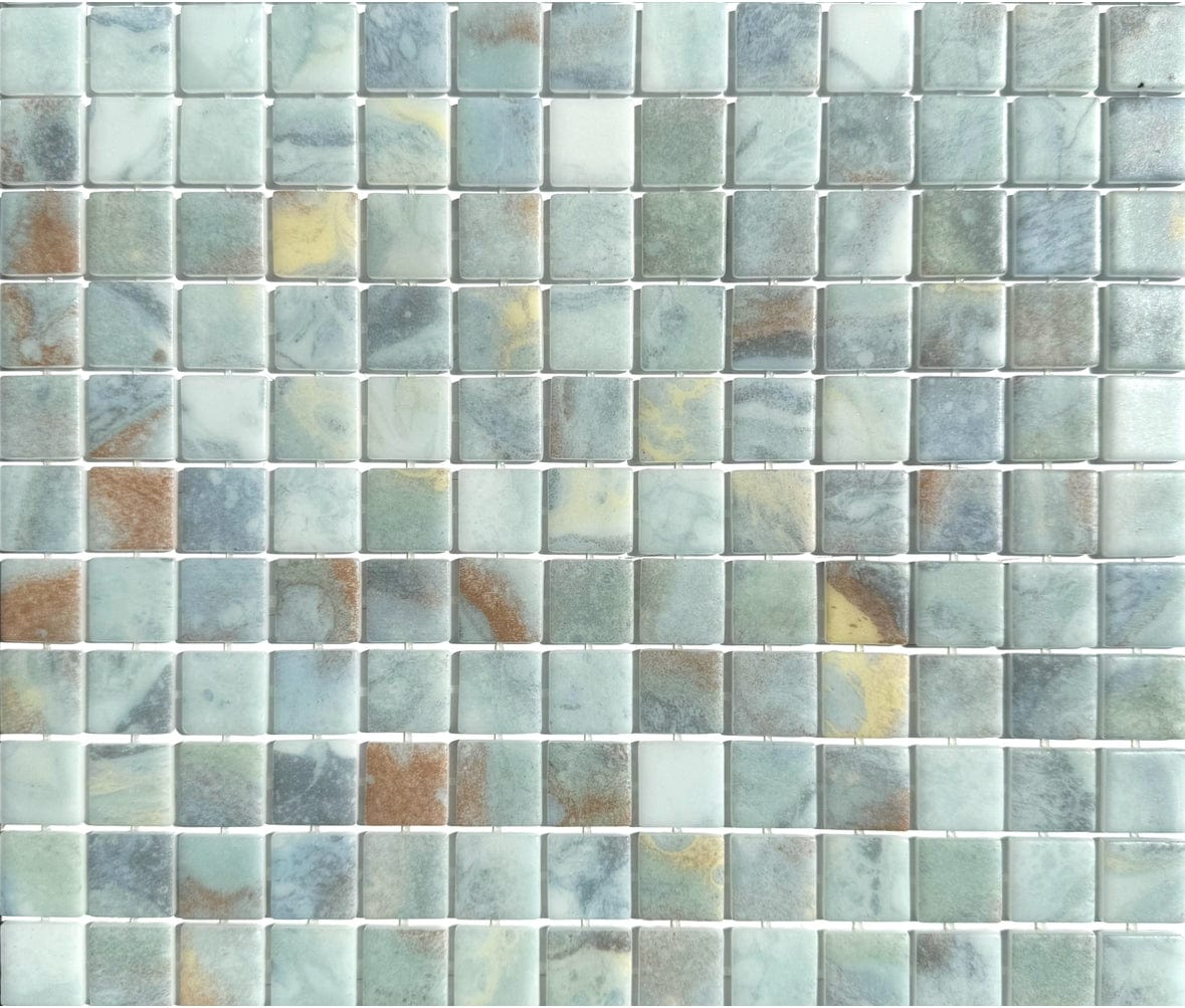 Milos 1x1 Glass Pool Tile