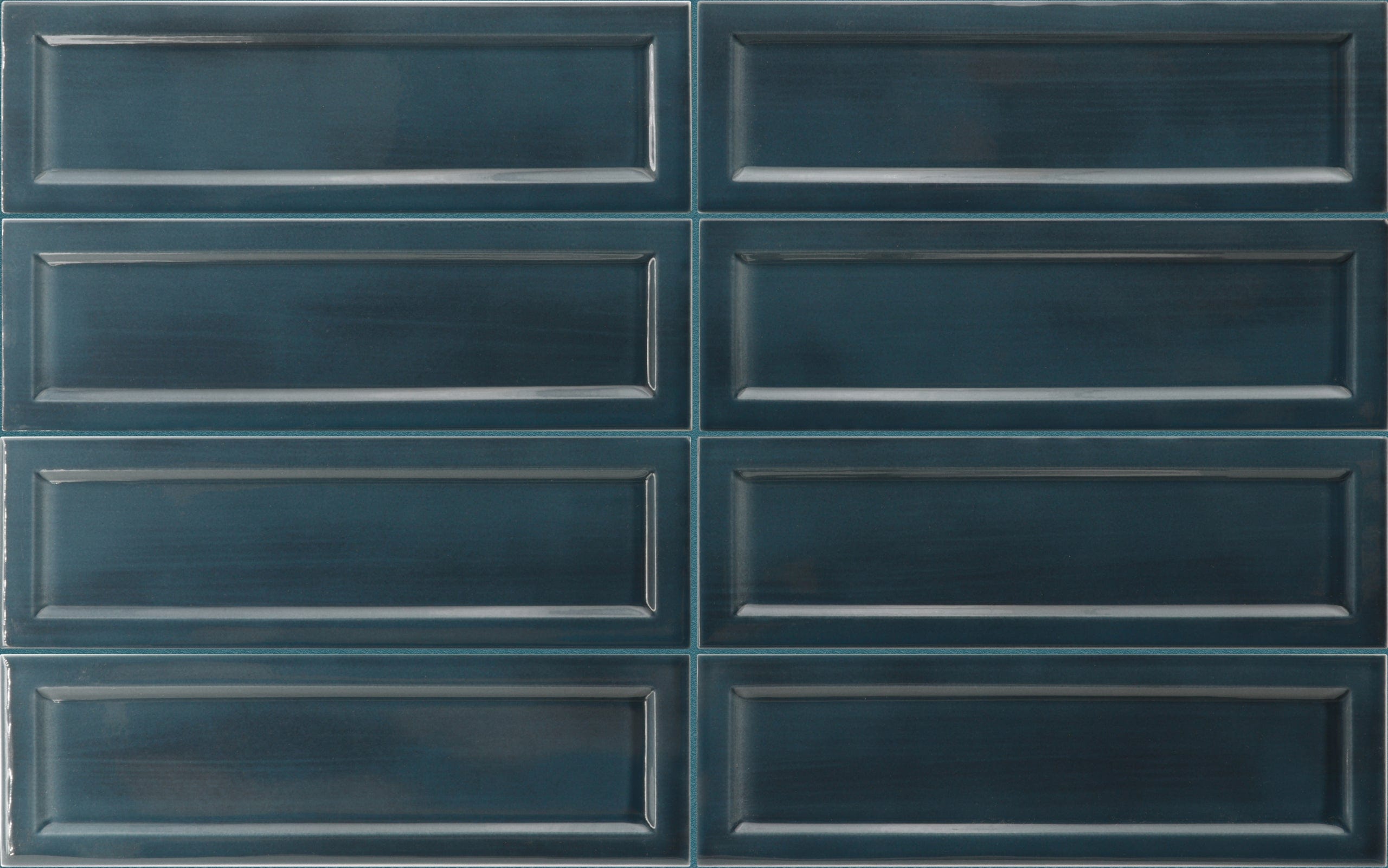 Island Frame Slate Blue Wall Tile