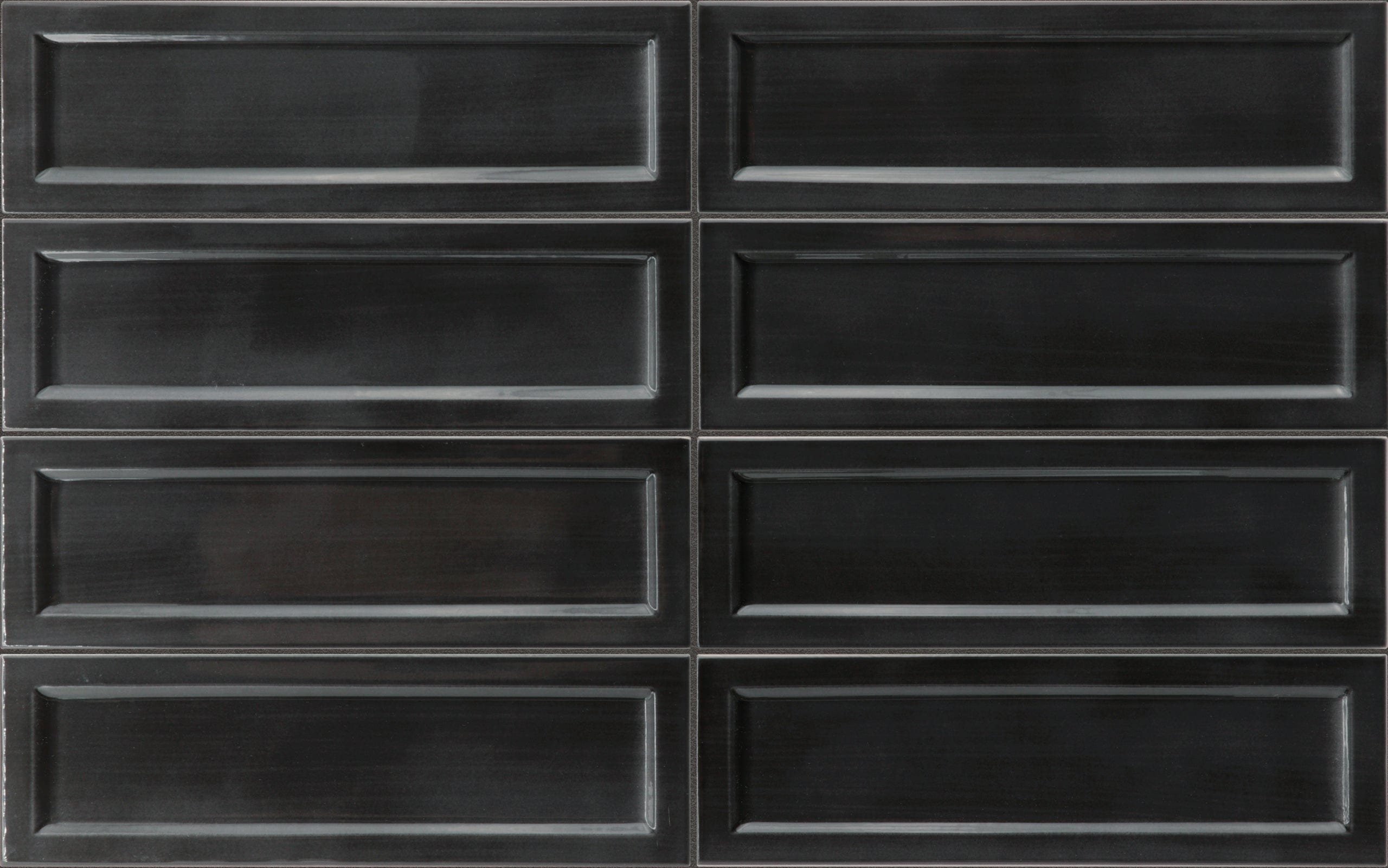 Island Frame Black Wall Tile