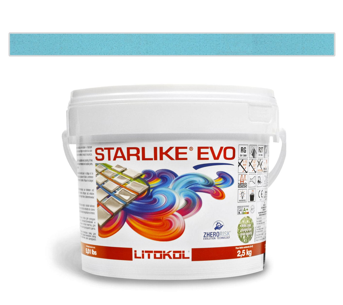 Light Blue Epoxy Grout Azzurro Caraibi EVO 320