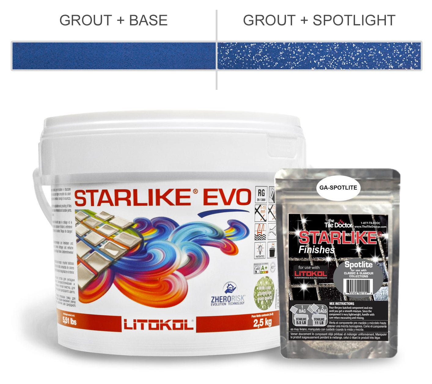 Blue Pool Tile Grout 350
