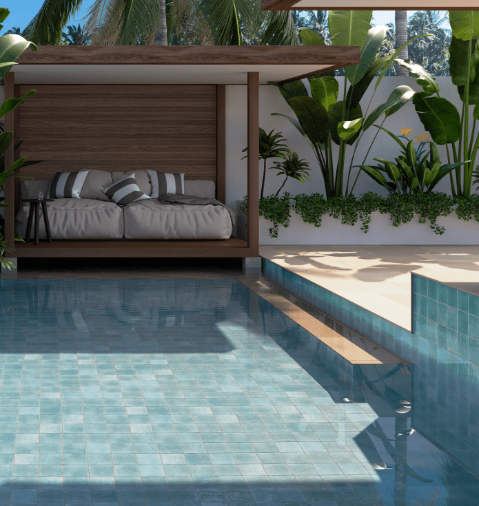 Agadir Aqua 5.8"x5.8" Porcelain Tile