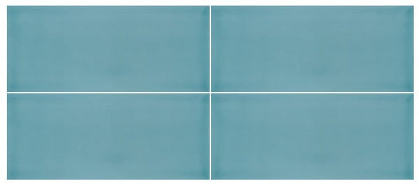 Atoll Blue Gloss 4x10 Ceramic Tile - $7.79 per sqft - Tiles and Deco