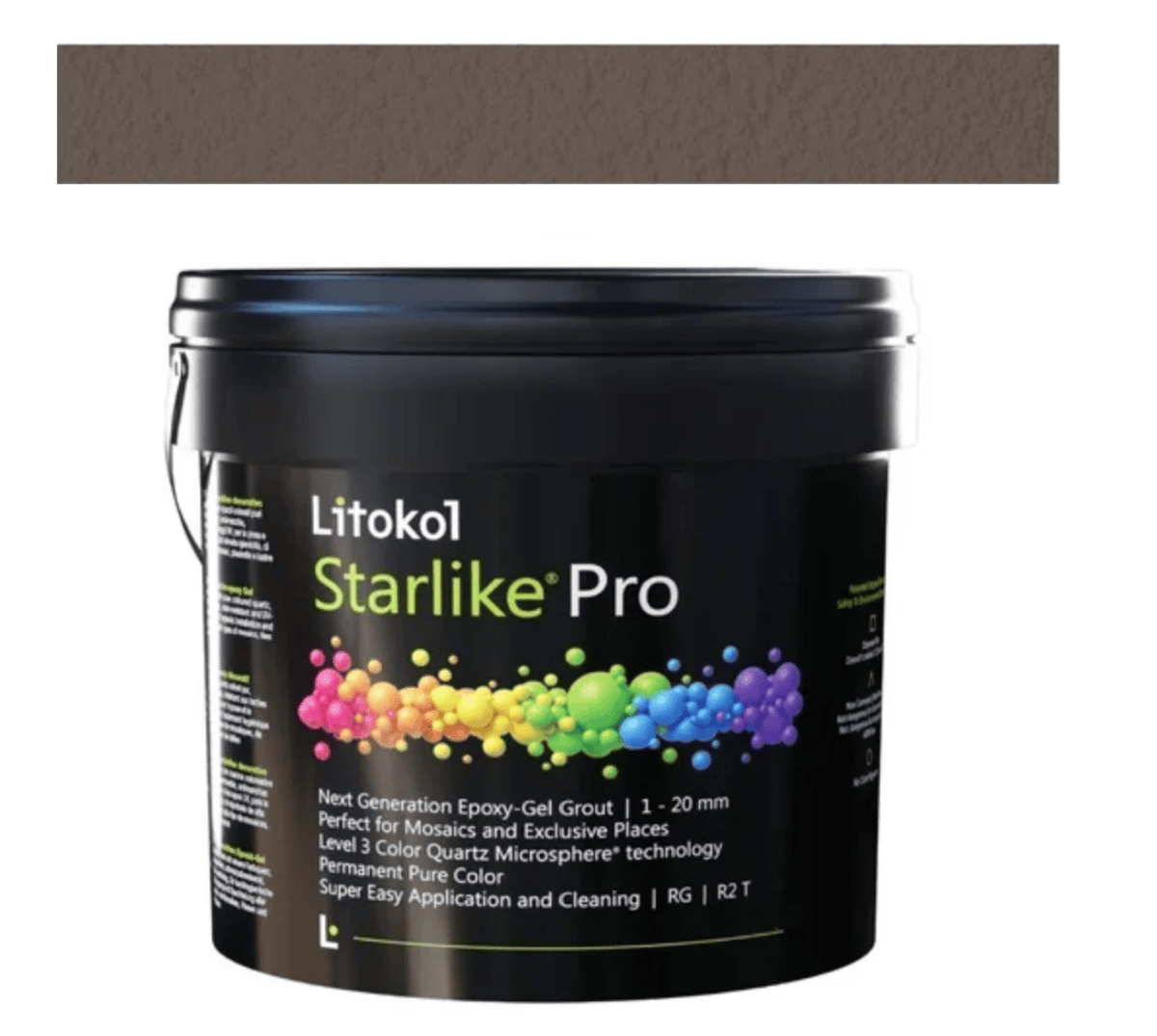 STARLIKE PRO 24 ARGILLA BRUCIATA, 5.5LB PAIL - TILE GROUT - Tiles and Deco