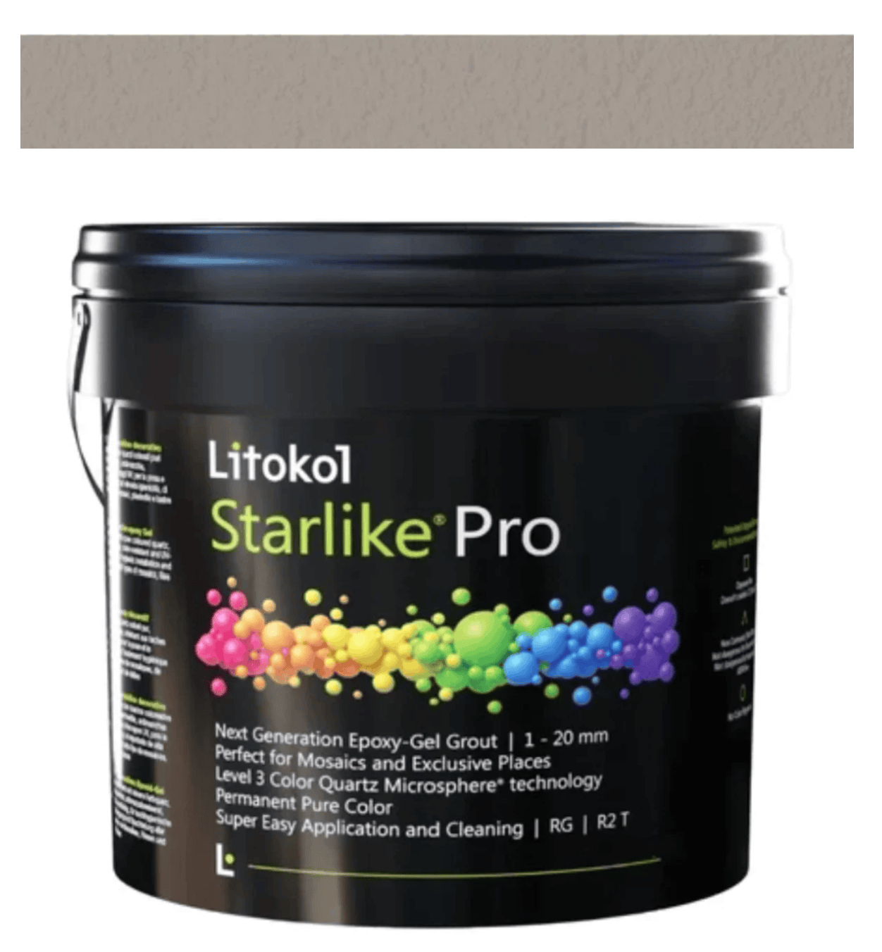 STARLIKE PRO 16 CALCE GRIGIA, 5.5LB PAIL - TILE GROUT - Tiles and Deco