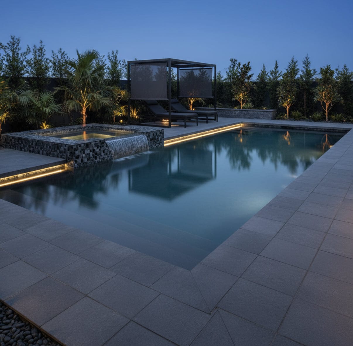 Onyx Black Texturized Glass Tile