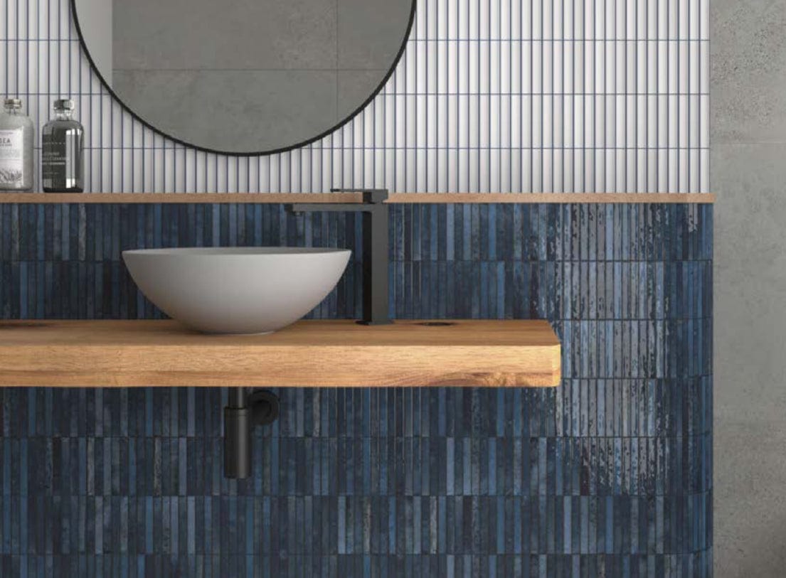 KitKat Ribbon Ocean Porcelain Tile