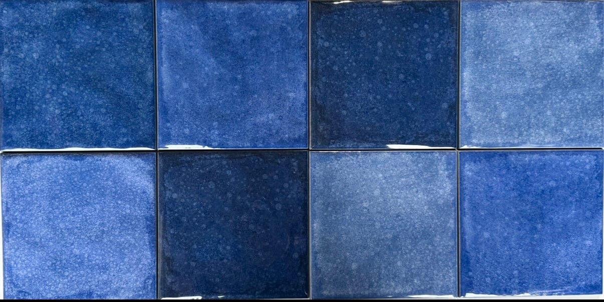 Giz Azul Gloss 6x6 Porcelain Pool Tile