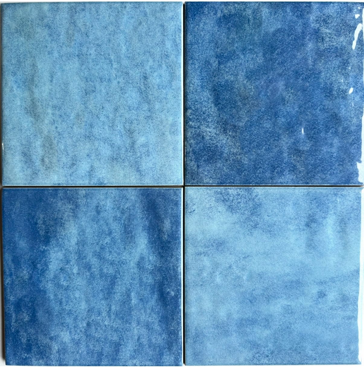 Tahoe Light blue Gloss 6x6 Porcelain Pool Tile
