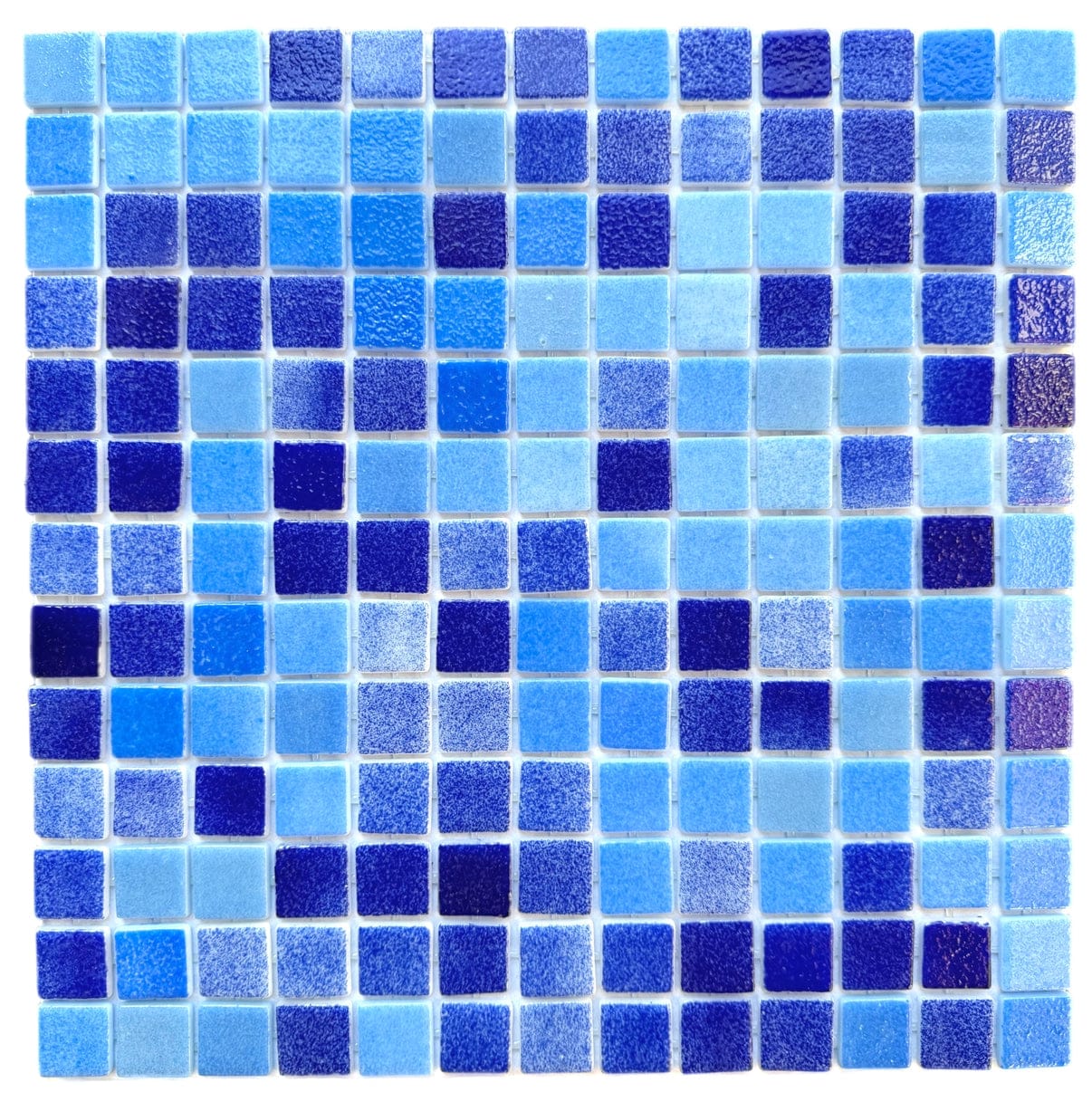 Foggy Niebla Azul Turquesa Blend Pool Tile