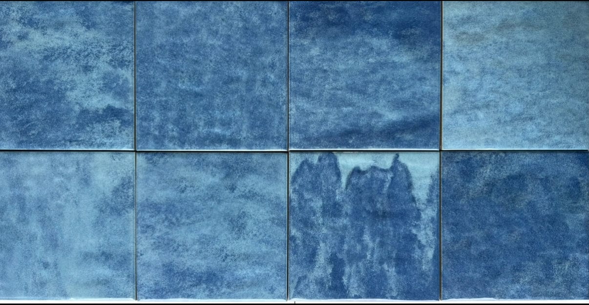 Tahoe Light blue Gloss 6x6 Porcelain Pool Tile