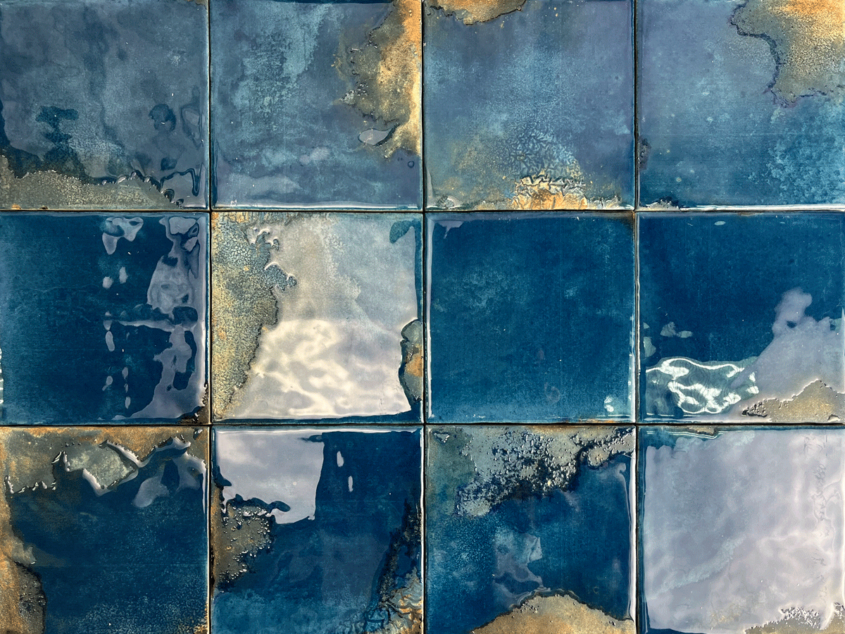 Granadella Marino 4.5" x 4.5" High-Gloss Premium Porcelain Square Tile - Tiles and Deco
