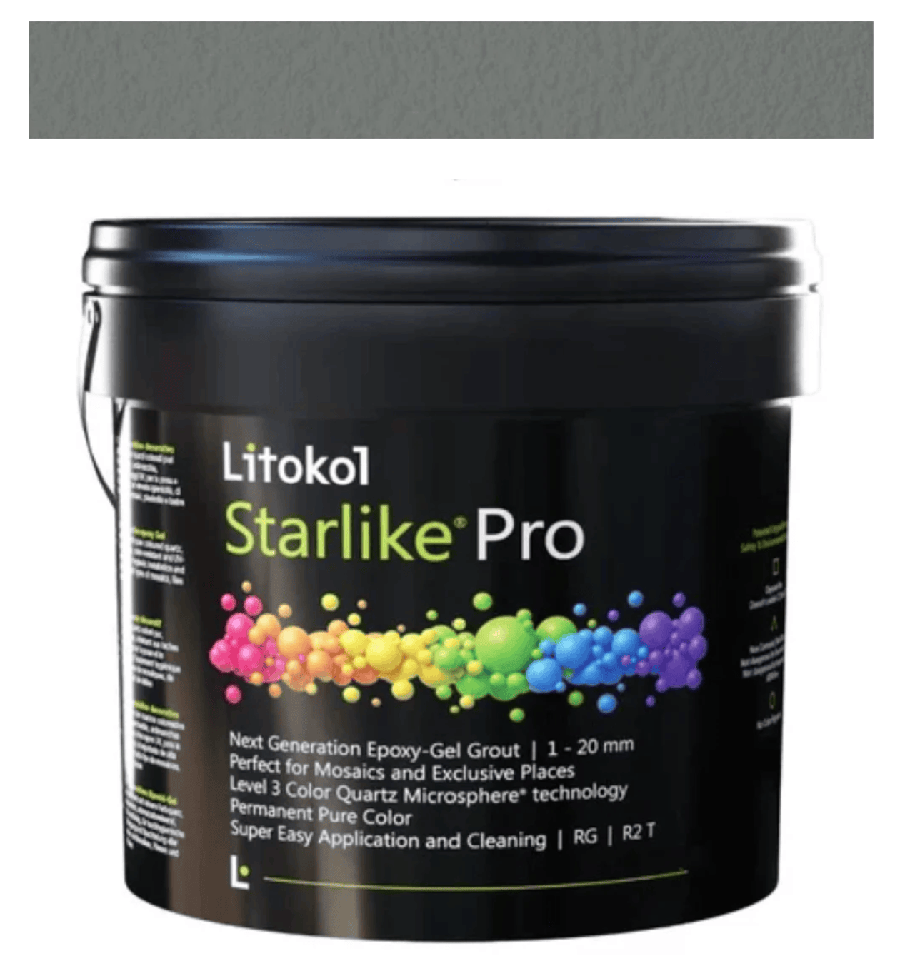 STARLIKE PRO 09 GRIGIO CENERE, 5.5LB PAIL - TILE GROUT - Tiles and Deco