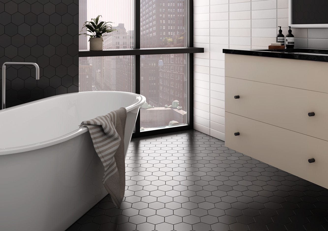 Kromatica Black Wall Tile
