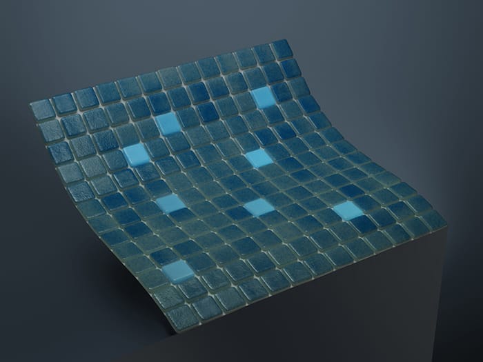 Arrakis Glow in the Dark Mix Pool Tile 1x1