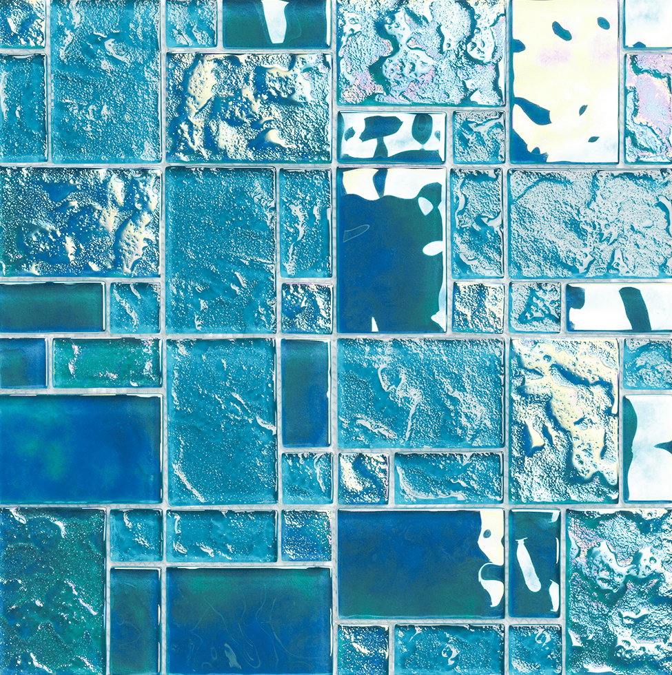 Nautical Pacific Turquoise Mix Pool Tile