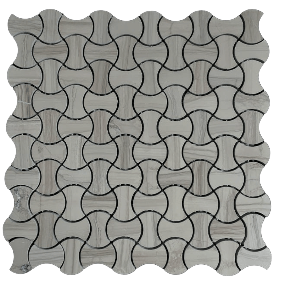 BONE L. BROWN Marble Mosaic Tile - Tiles and Deco