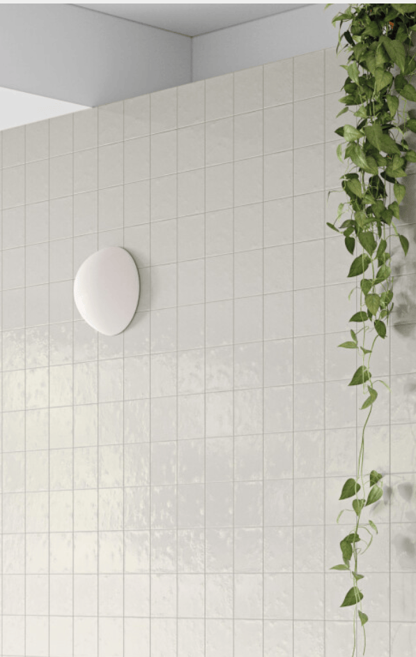 DRIP WHITE PLAIN 5X5 Glazed Porcelain Tile