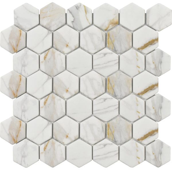 Calacata Gold Hexagon
