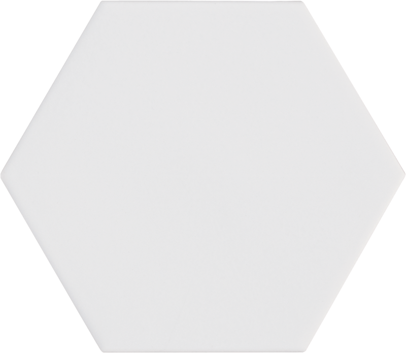 Kromatica Hexagon White Wall Tile