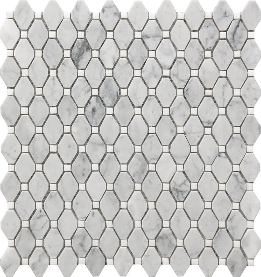 Mosaic Small Marble Rhombus 12x12 Tiles