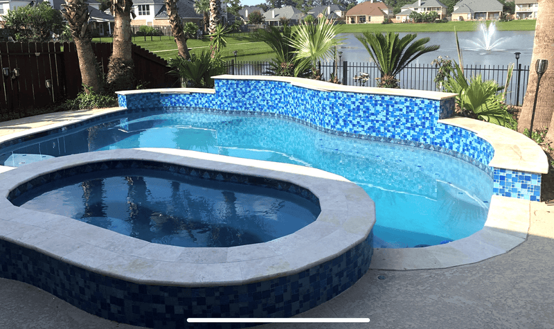 Bahamas Light Blue Blend - Pool Tile - Tiles and Deco