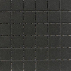 2"X2" Porcelain Mosaic Black 12x12 - Tiles and Deco