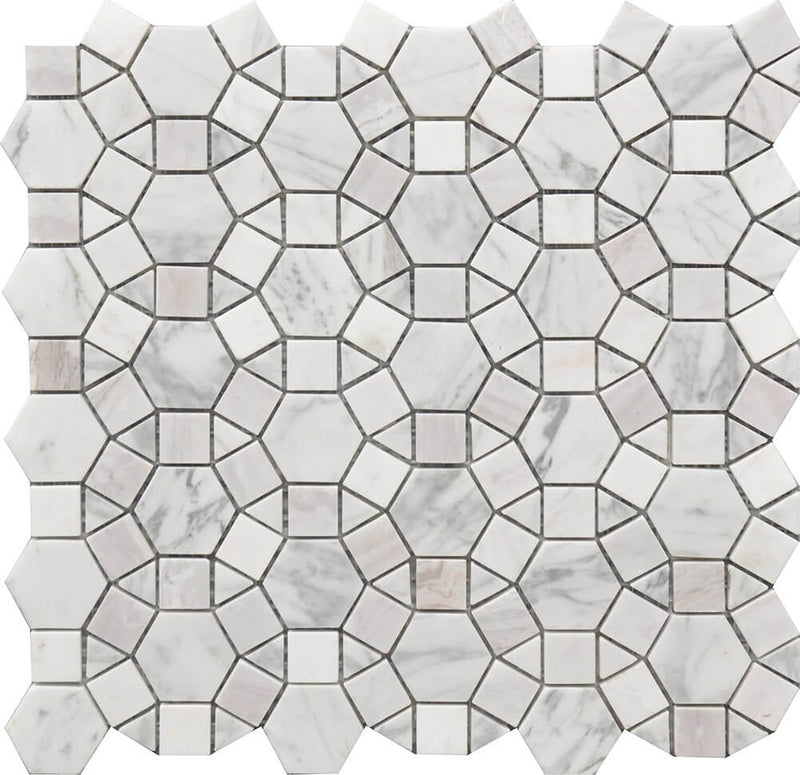 Mosaic Marble Kaleidoscope 12x12 - Tiles and Deco
