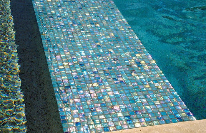 Transform Your Pool with Stunning Iridescent Pool Tiles