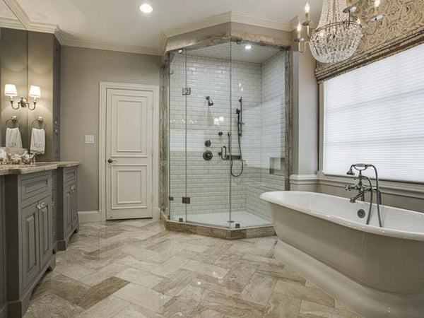 luxury vinyl tile bathroom flooring