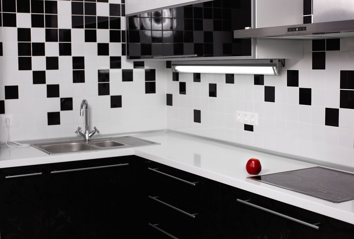 Modern kitchen backsplash tile design