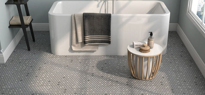 Modern Swimming Pool Tile Designs with Anti-Slip Surfaces and Blue Mosaics