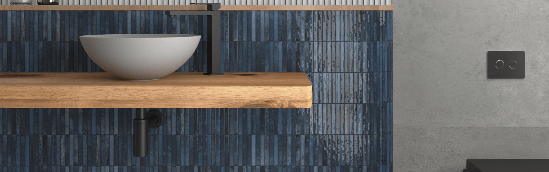 KitKat Ribbon Ocean Porcelain Tile