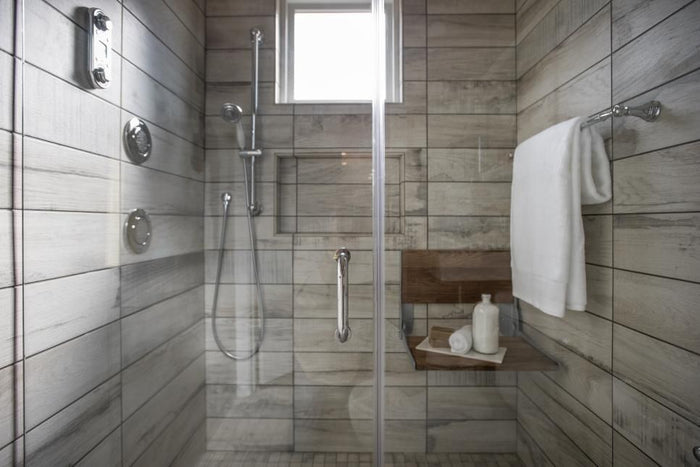 shower tile floor and decor