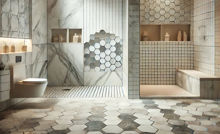 bathroom tile buying guide for size and finishes