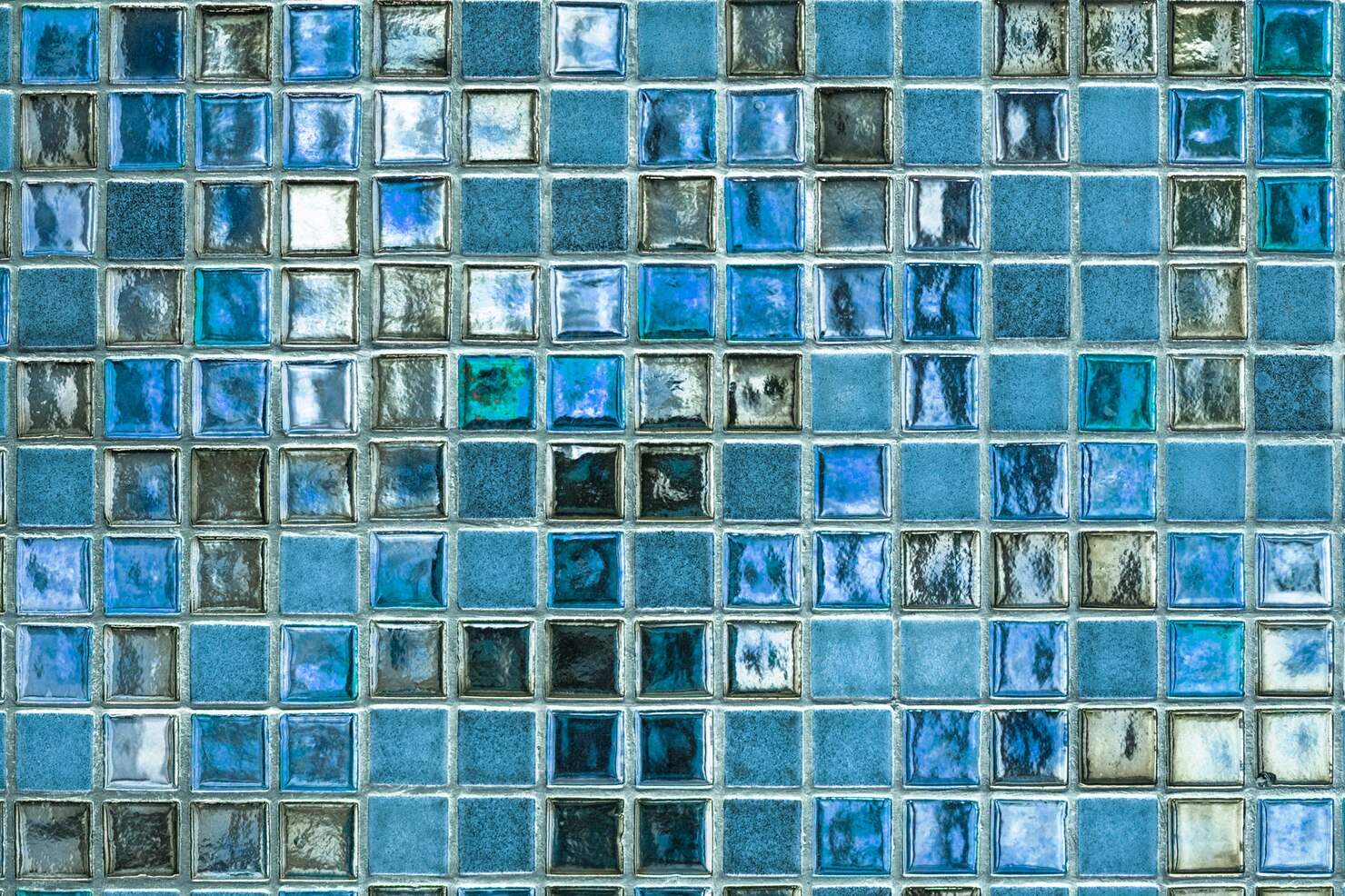 Glass mosaic tiles 