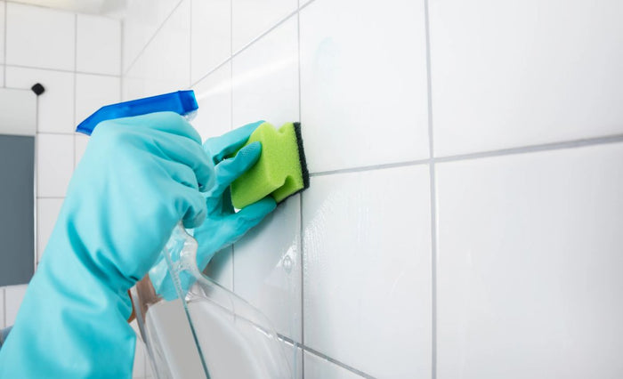 how to clean bathroom wall tiles