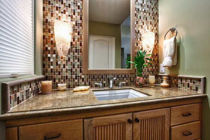  iridescent tiles bathroom