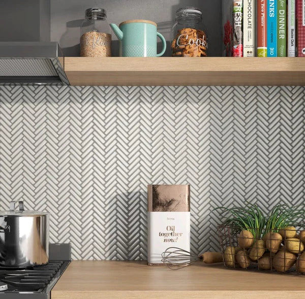 Porcelain Mosaics Kitchen Backsplash