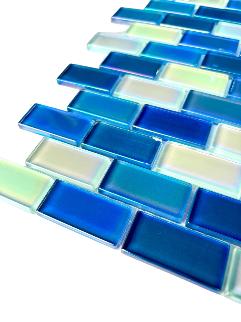 Ocean Life 1x2 - Glass Pool Tile