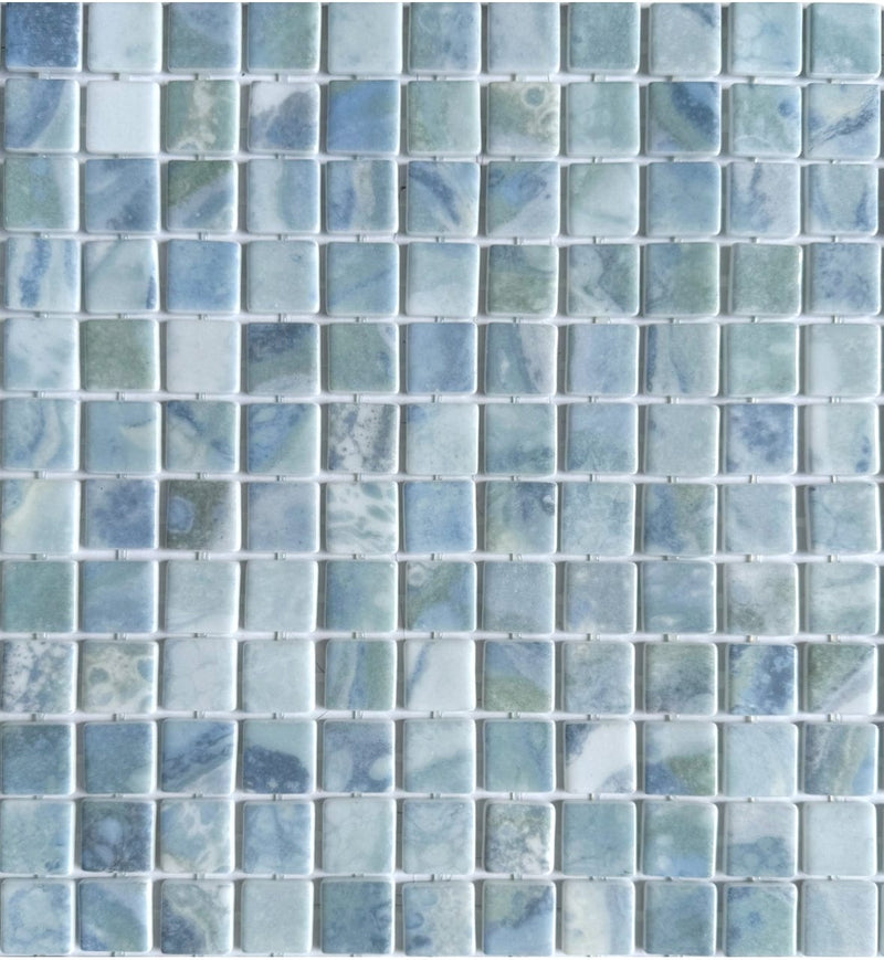Elba 1x1 Glass Pool Tile