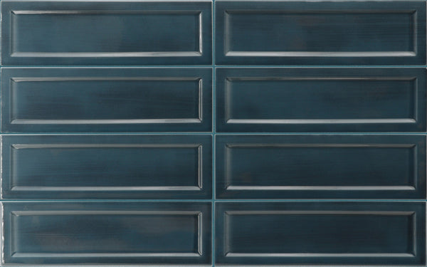Island Frame Slate Blue Wall Tile
