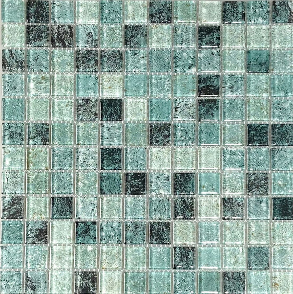 Island Green Glass Tile 1x1
