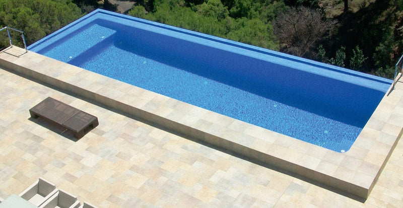 Foggy Nieblas Light Blue Pool Tile - Tiles and Deco
