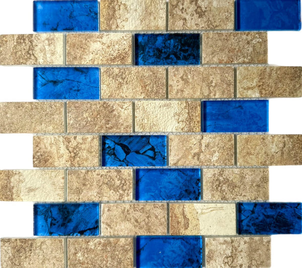 Glass Stone Cobalt - Glass Pool Tile
