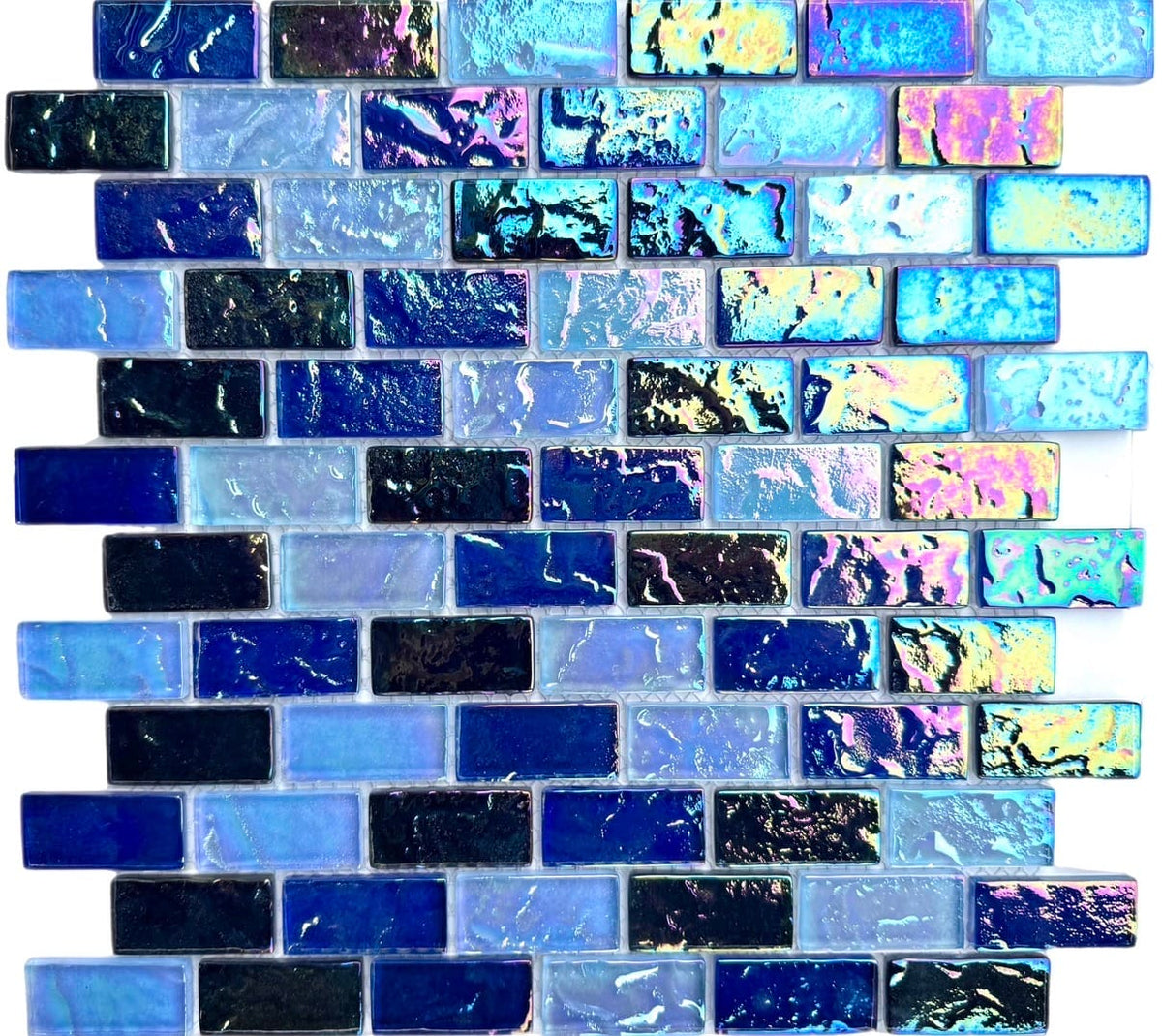 Nordic Shores Cobalt Pool Tile 1" X 2" - Tiles and Deco
