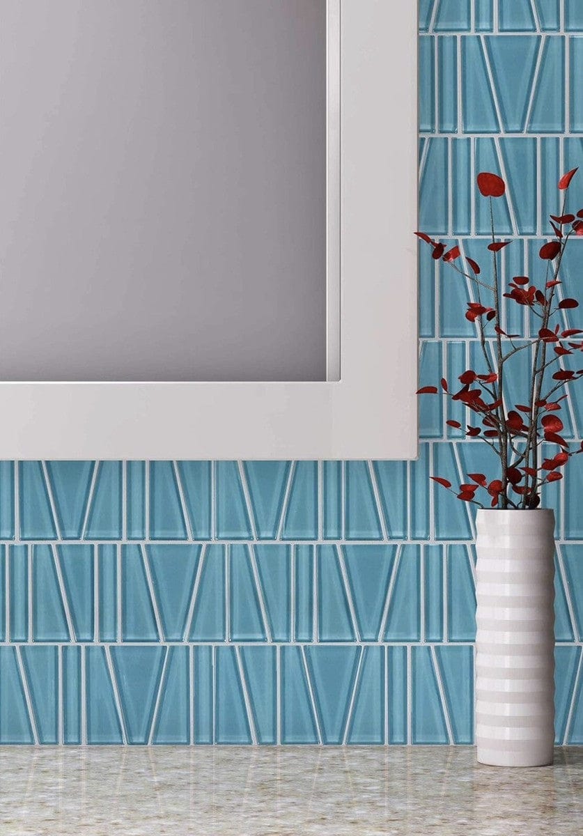 Fringe Aqua Sea Glass Tile - Tiles and Deco
